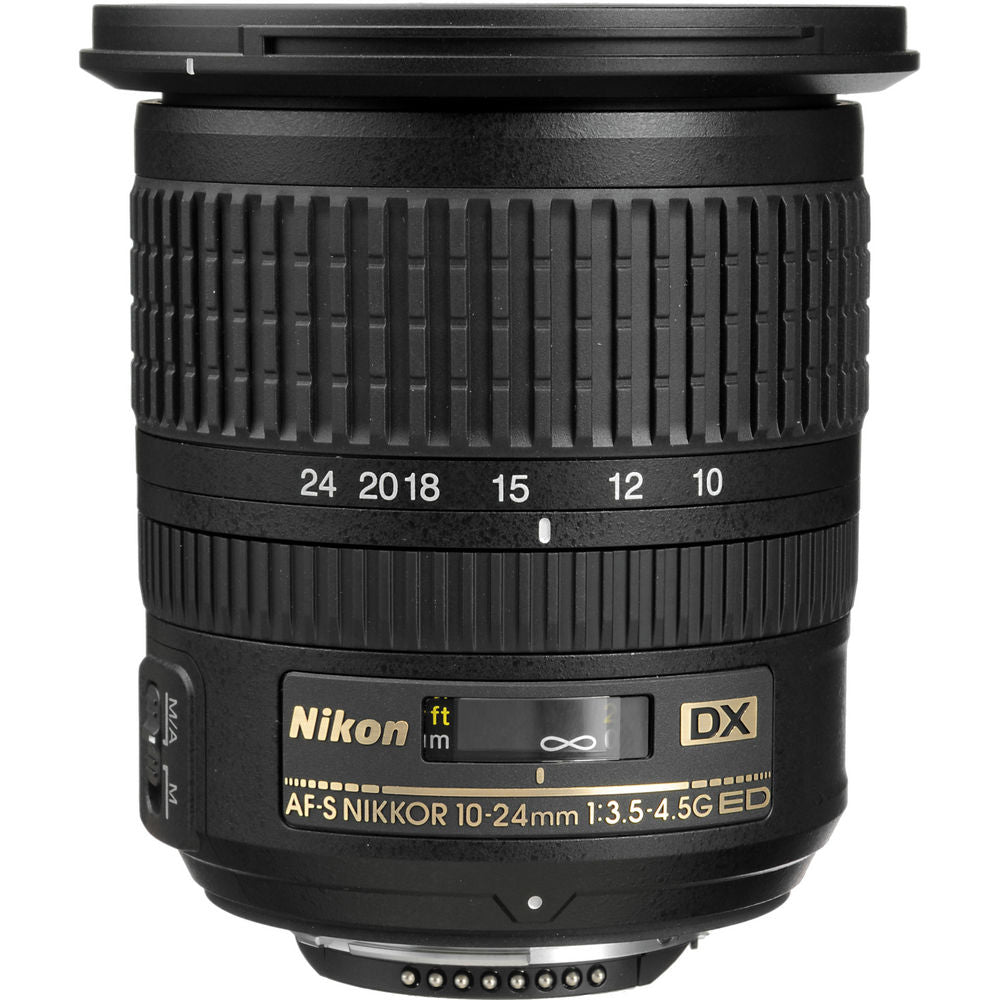 Nikon AF-S DX 10-24mm f/3.5-4.5G ED Lens (2181) Intl Model Bundle