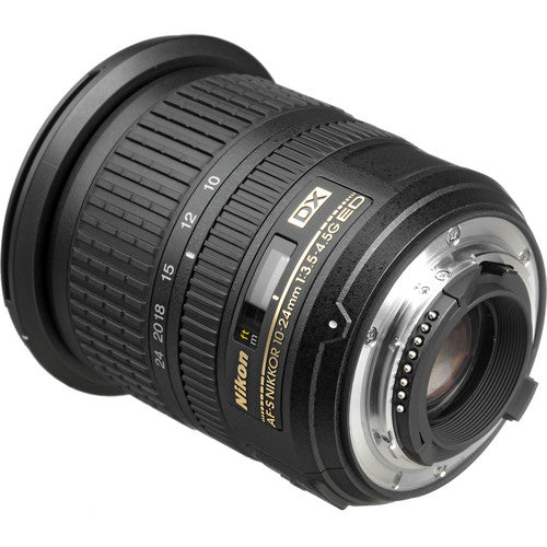 Nikon AF-S DX NIKKOR 10-24mm f/3.5-4.5G ED Lens (INTL Model) - Essential Bundle