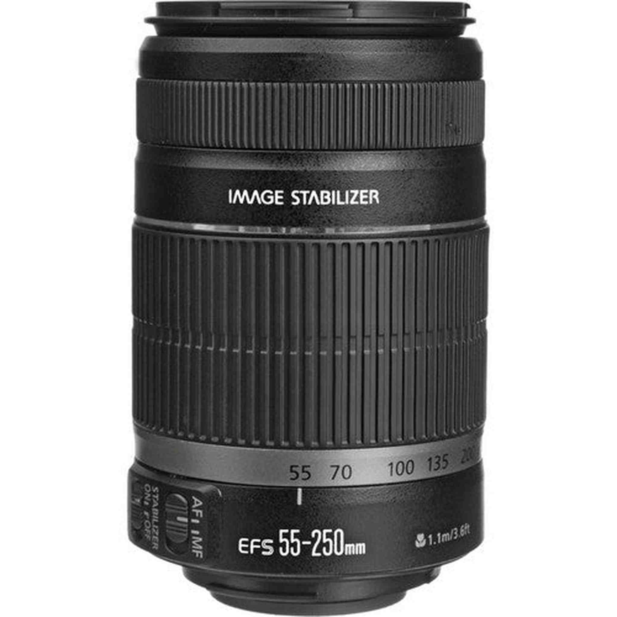 Canon EF-S 55-250mm f/4-5.6 IS II Lens 5123B006 + 64GB Memory Card - Bundle -