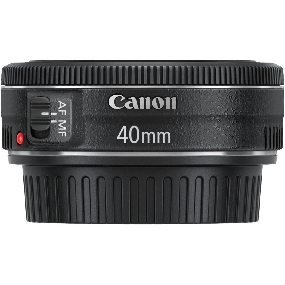 Canon EF 40mm f/2.8 STM Lens (6310B002) Lens with Bundle includes 3pc Filter Kit  + Lens Pouch + More