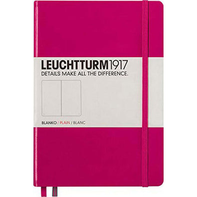LEUCHTTURM1917 - Medium A5 Plain Hardcover Notebook Berry - 251 Numbered Pages
