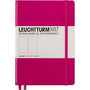 LEUCHTTURM1917 - Medium A5 Plain Hardcover Notebook Berry - 251 Numbered Pages
