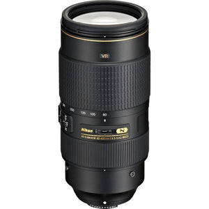 Nikon AF-S 80-400mm f/4.5-5.6G ED VR Lens 2208 Intl Model Bundle