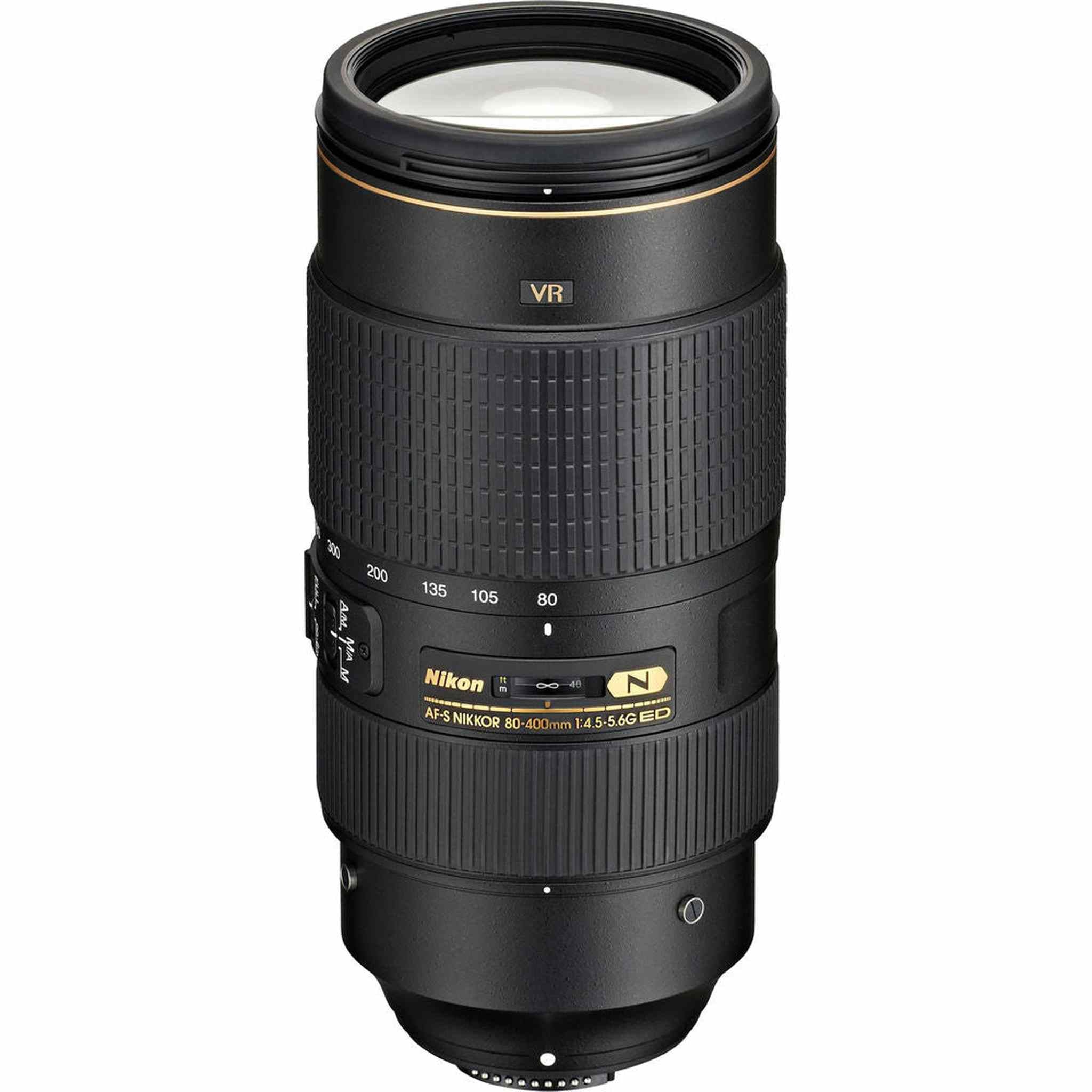 Nikon - AF-S NIKKOR 80-400mm f/4.5-5.6G ED VR Telephoto Zoom Lens 2008 + 64GB Card - Bundle
