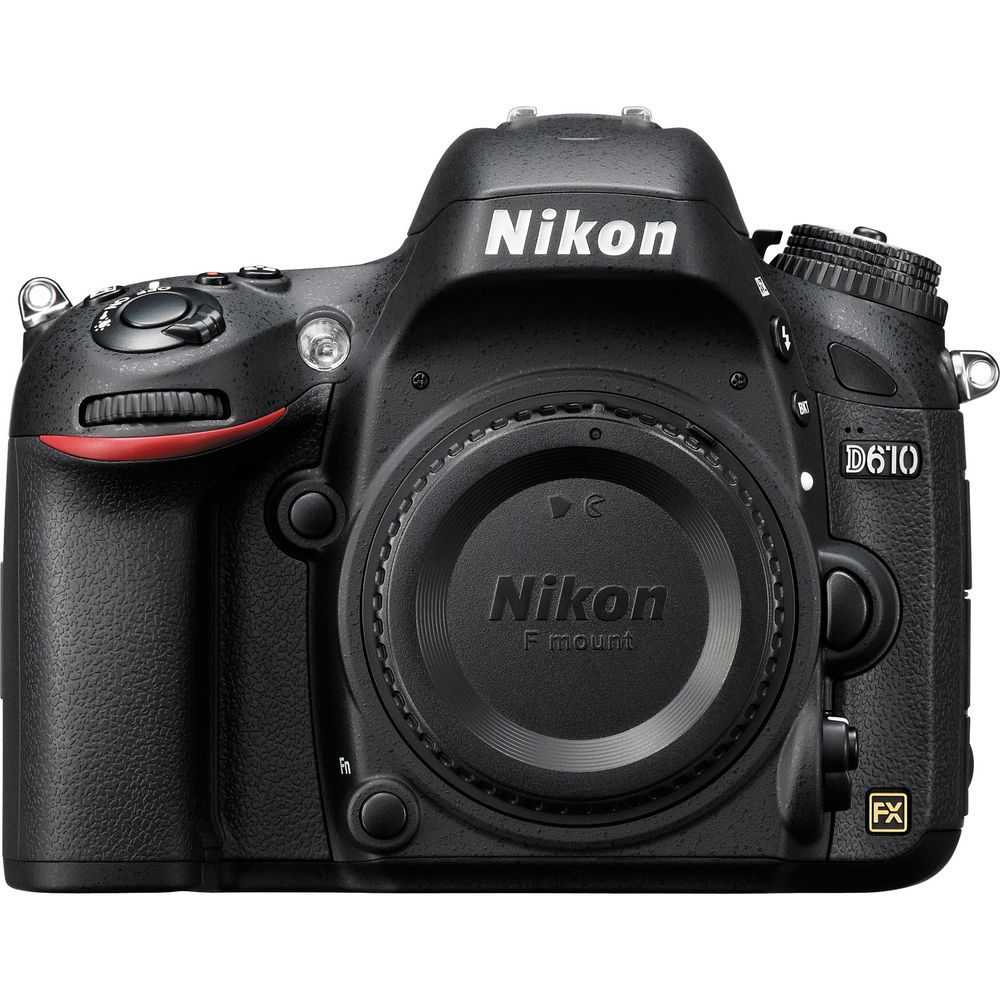 Nikon D610 Digital Camera (Body Only) (1540) + 64GB SD Card + Camera Bag (Intl)