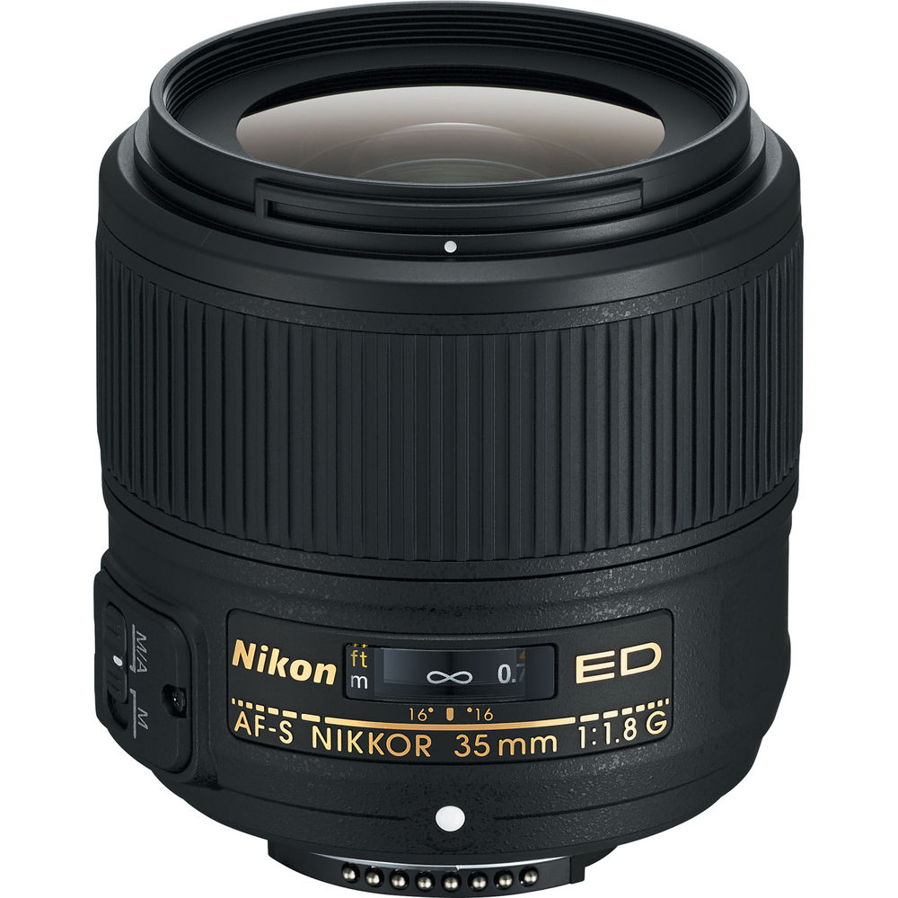 Nikon AF-S 35mm f/1.8G ED Prime Lens (2215) Intl Model Bundle - Reconditioned