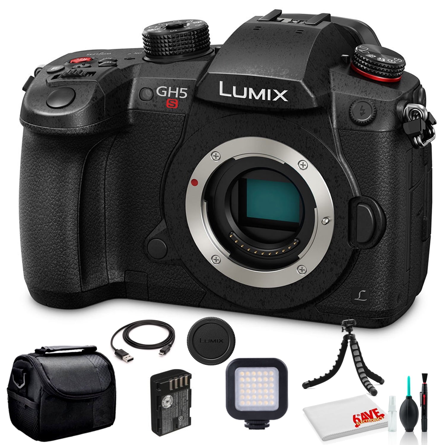Panasonic Lumix DC-GH5S Mirrorless Digital Camera DC-GH5S Base Bundle