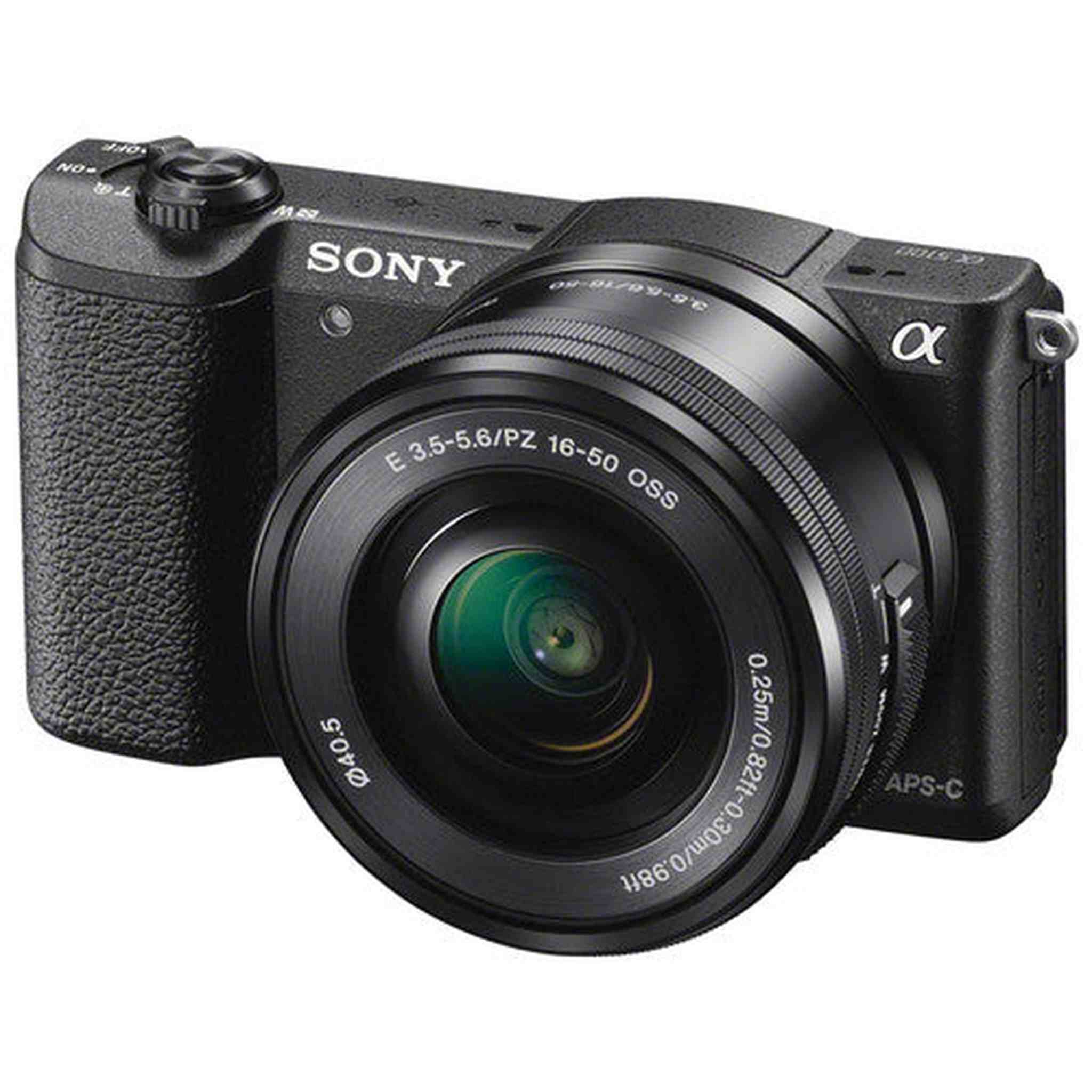 Sony a5100 16-50mm Mirrorless Digital Camera with 3-Inch Flip Up LCD Black - International Version No Warranty EBasket