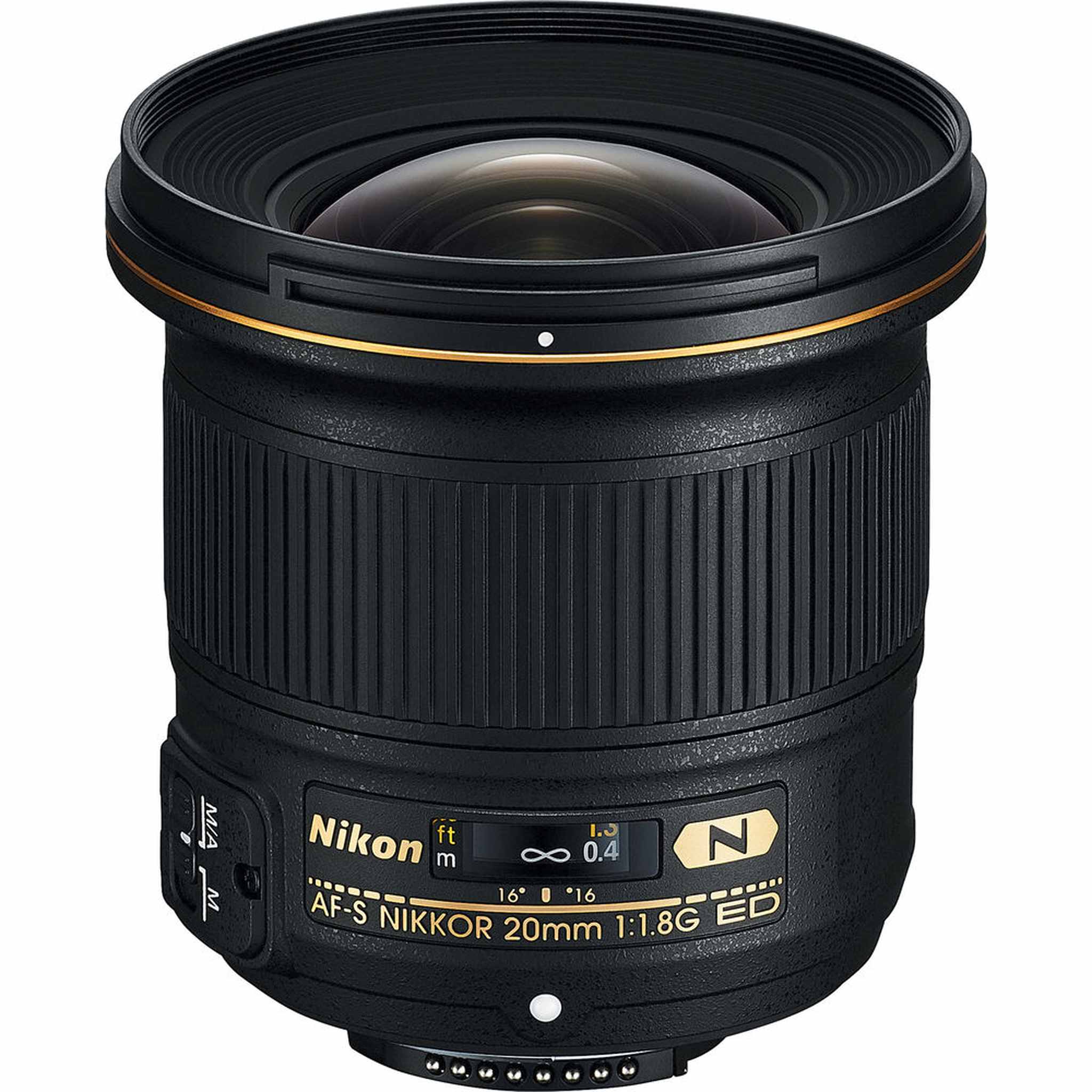 Nikon AF-S 20mm f/1.8G ED Prime Lens 20051 Intl Model Bundle - Reconditioned Nikon