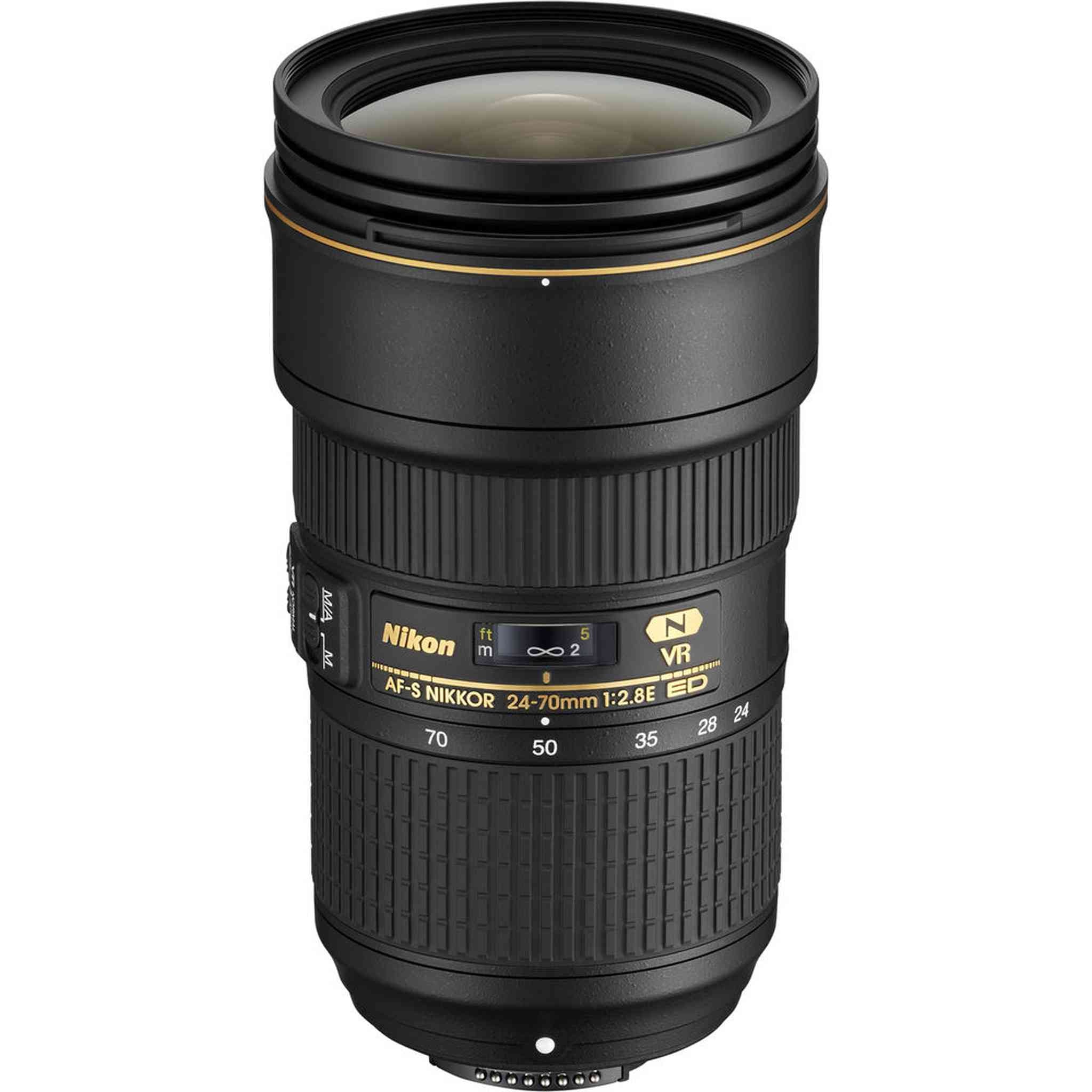 Nikon - AF-S NIKKOR 24-70mm f/2.8E ED VR Wide-Angle Zoom Lens 20052 + Filter Kit - Bundle Nikon