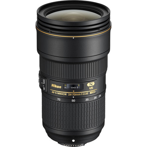 Nikon AF-S NIKKOR 24-70mm f/2.8E ED VR Lens Includes Filter Kits and Tripod (Intl Model)
