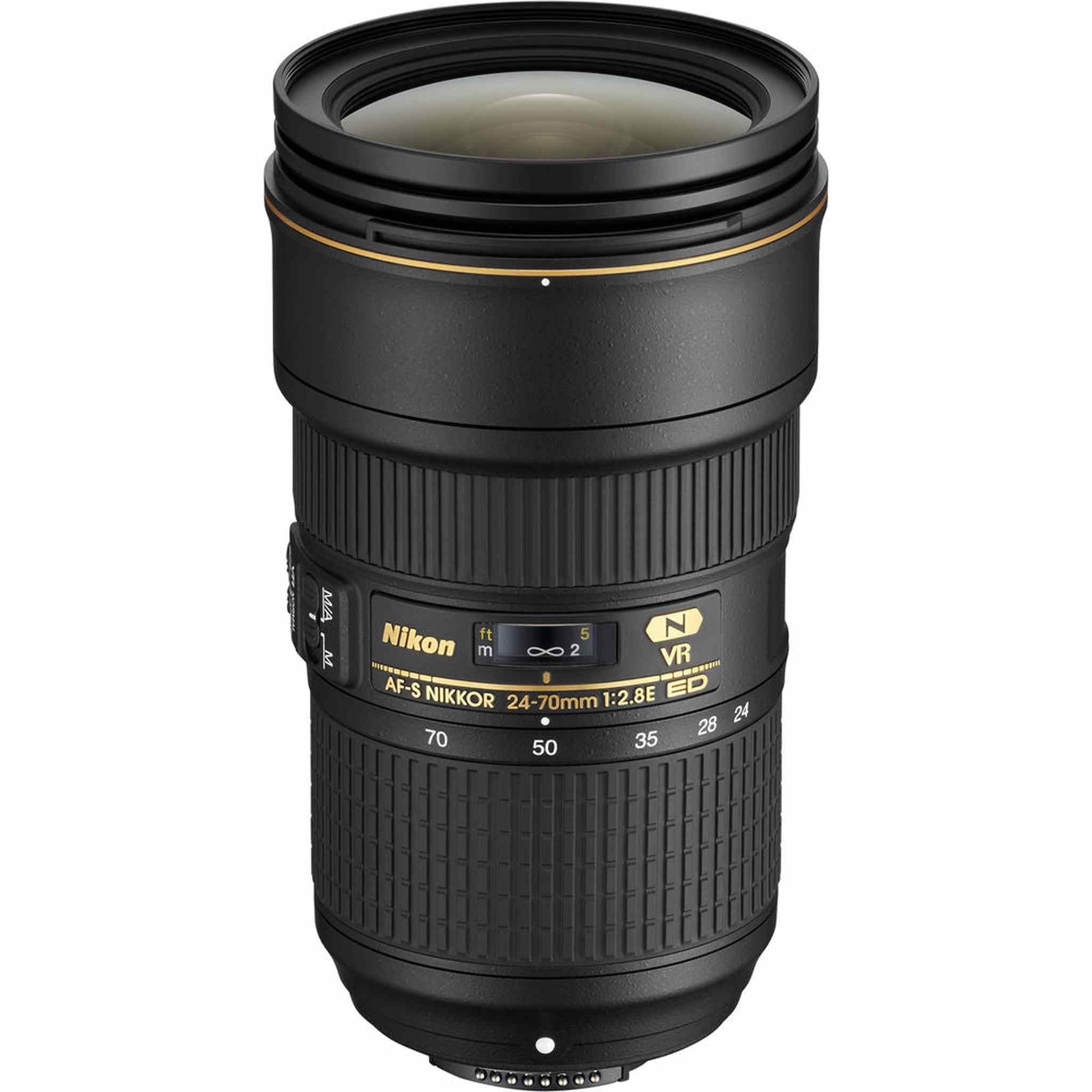 Nikon AF-S 24-70mm f/2.8E ED VR Zoom Lens 20052 Intl Model Bundle - Reconditioned Nikon
