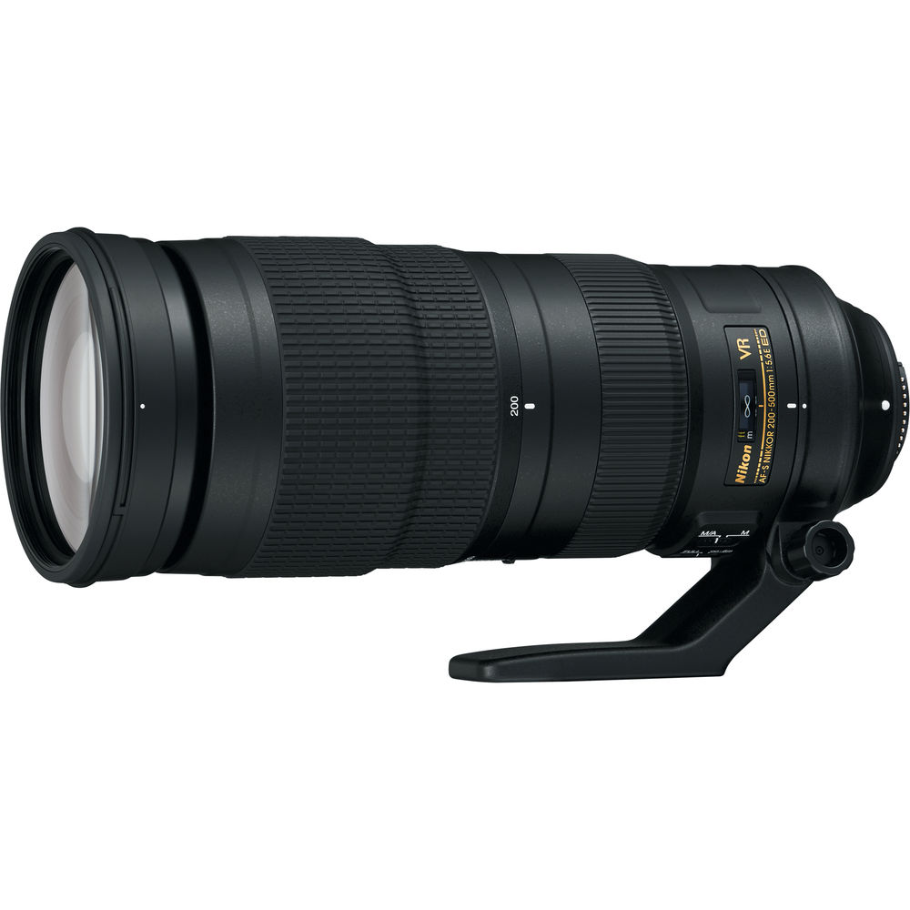 Nikon - AF-S NIKKOR 200-500mm f/5.6E ED VR Super Telephoto Zoom Lens (20058) - Bundle