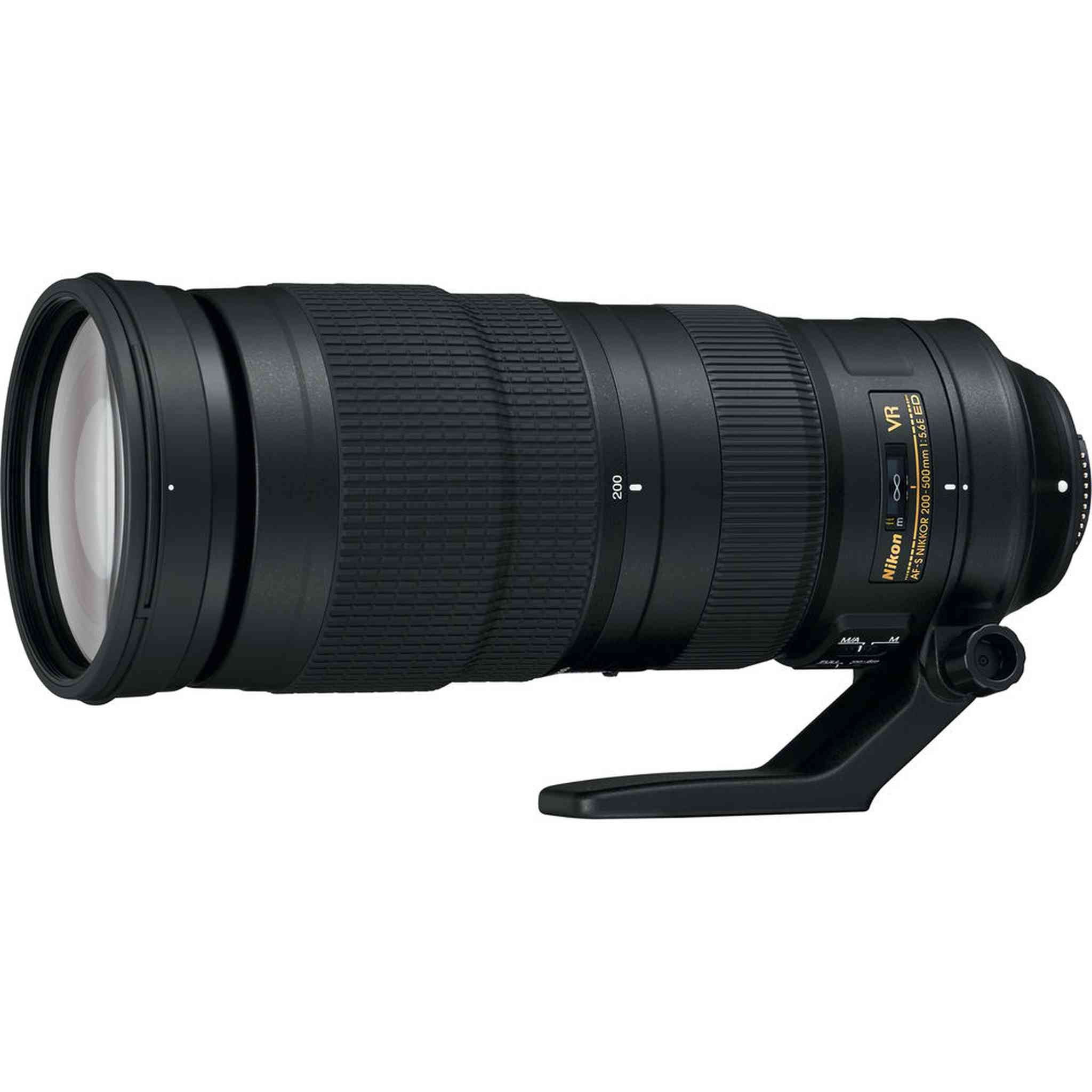 Nikon - AF-S NIKKOR 200-500mm f/5.6E ED VR Super Telephoto Zoom Lens 20058 - Bundle Nikon