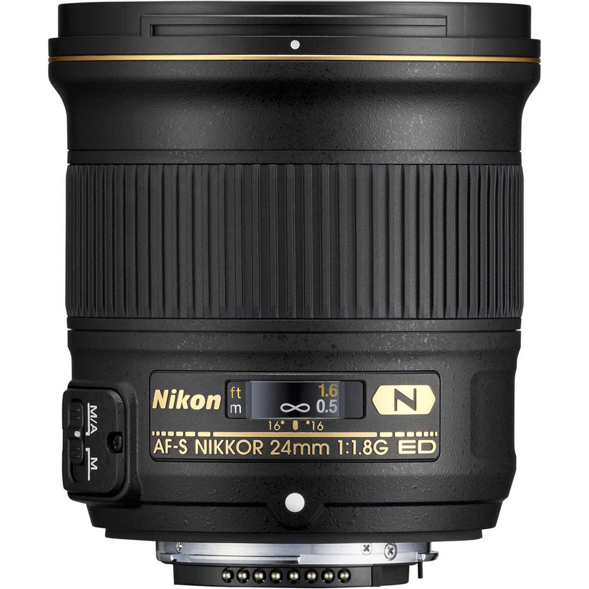 Nikon AF-S 24mm f/1.8G ED Prime Lens 20057 Intl Model Bundle