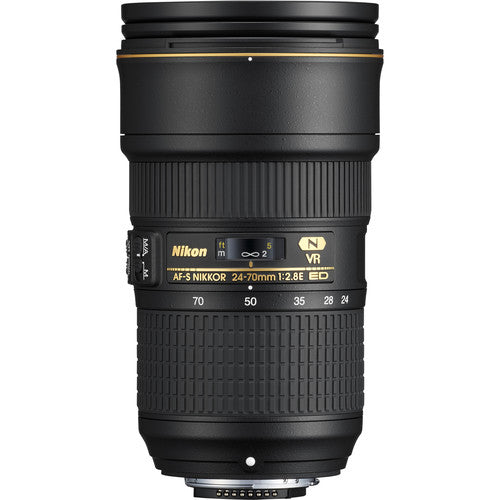 Nikon AF-S NIKKOR 24-70mm f/2.8E ED VR Lens Includes Filter Kits and Tripod Intl Model