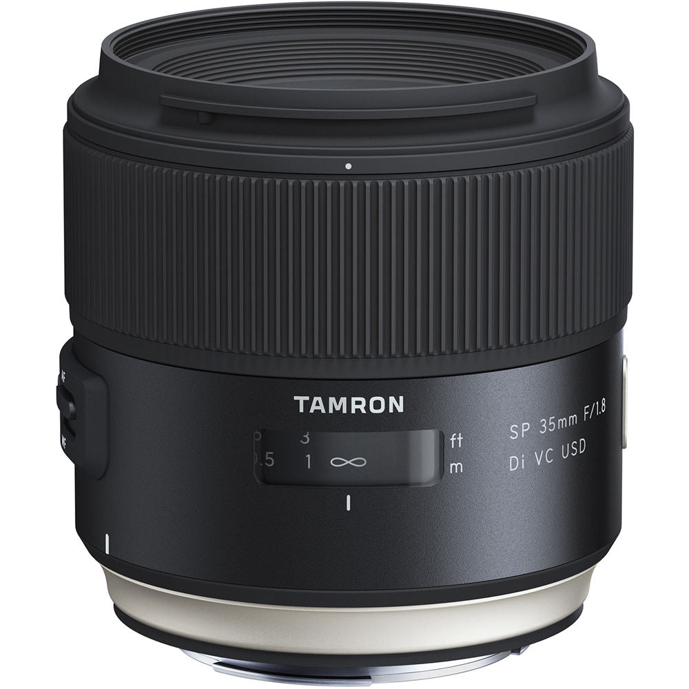 Tamron SP 35mm f/1.8 Di VC USD Lens for Nikon F with Bundle Includes: Vivtar Padded Lens Case, 3PC Filter Kit + More
