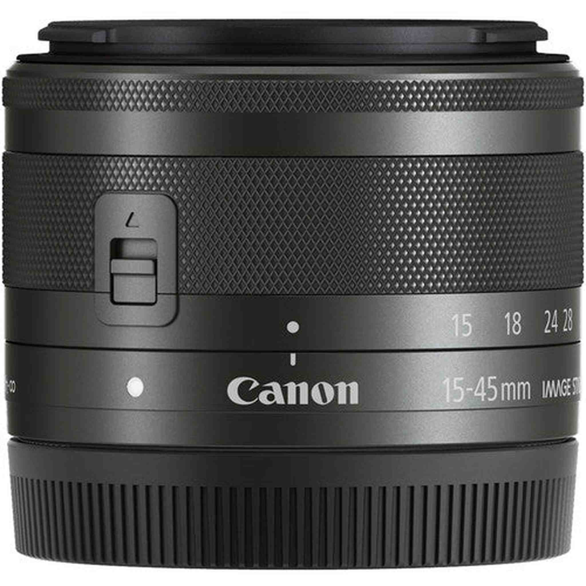 Canon EF-M 15-45mm f/3.5-6.3 IS STM Zoom Lens Graphite 0572C002 - Bundle Canon