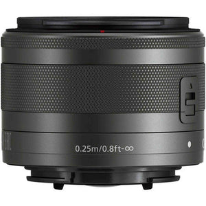 Canon EF-M 15-45mm f/3.5-6.3 IS STM Zoom Lens Graphite 0572C002 - Bundle Canon