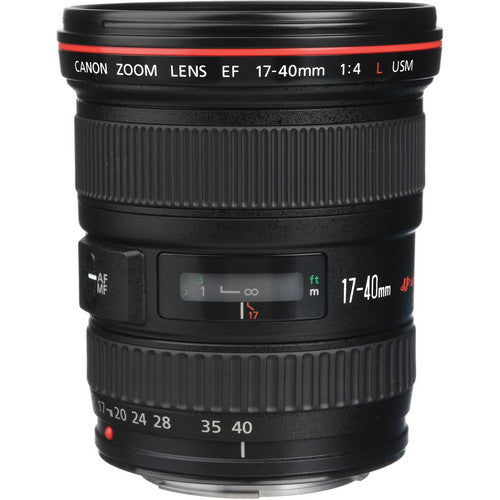 Canon EF 17-40mm f/4L USM Lens (8806A002) Essential Bundle for Canon EOS - International Model No Warranty
