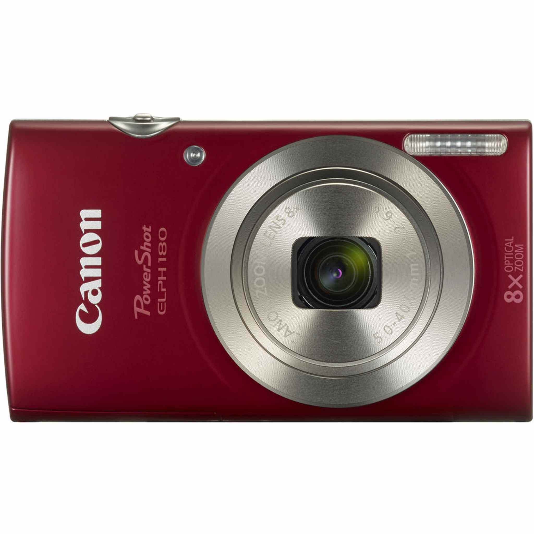 Canon PowerShot ELPH 180 Digital Camera 1096C001 + 32GB Card + More Bundle