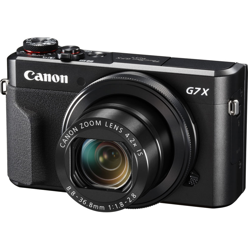 Canon PowerShot G7 X Mark II Digital Camera (1066C001) + 64GB Card + Extra Battery Bundle