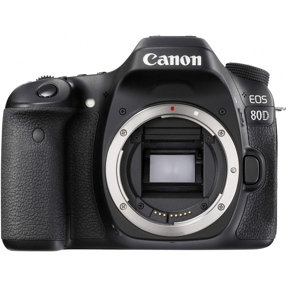 Canon EOS 80D DSLR Camera (1263C004) + 4K Monitor + Canon EF 50mm + More