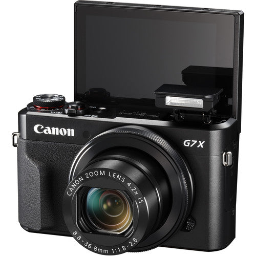 Canon PowerShot G7 X Mark II Digital Camera (1066C001) + 64GB Card + Extra Battery Bundle