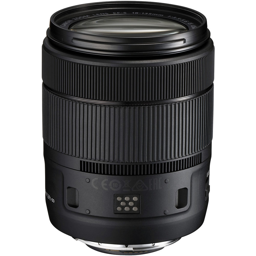 Canon EF-S 18-135mm f/3.5-5.6 IS USM Lens (1276C002) + Filter Kit Base Bundle