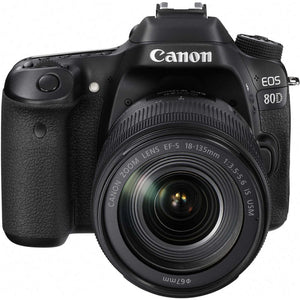 Canon EOS 80D DSLR Camera W/ 18-135mm Lens 1263C006 - Basic Bundle Canon Intl.