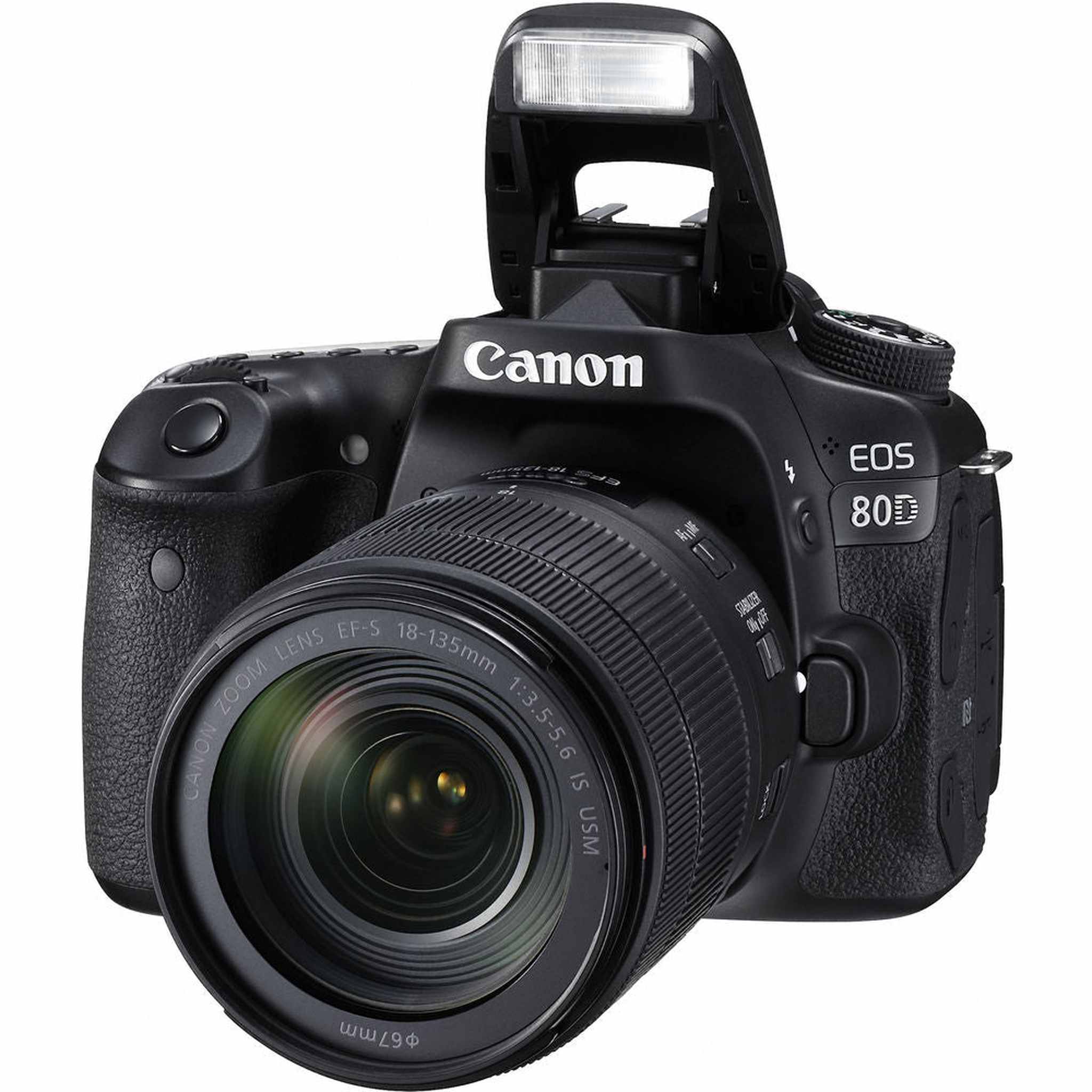 Canon EOS 80D DSLR Camera W/ 18-135mm Lens 1263C006 - Basic Bundle