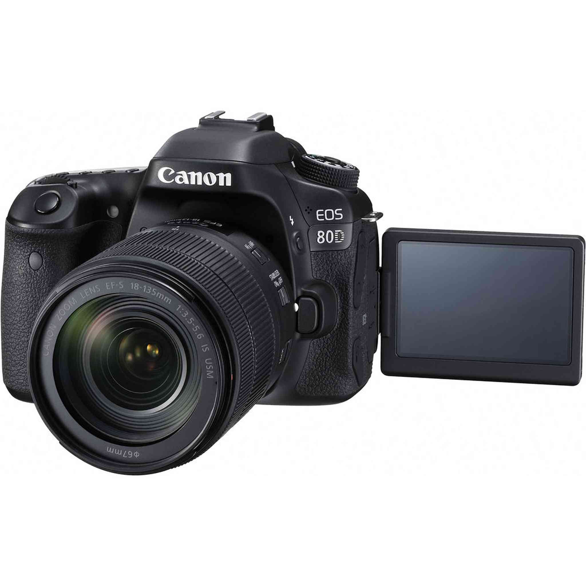 Canon EOS 80D DSLR Camera W/ 18-135mm Lens 1263C006 - Pro Bundle Canon
