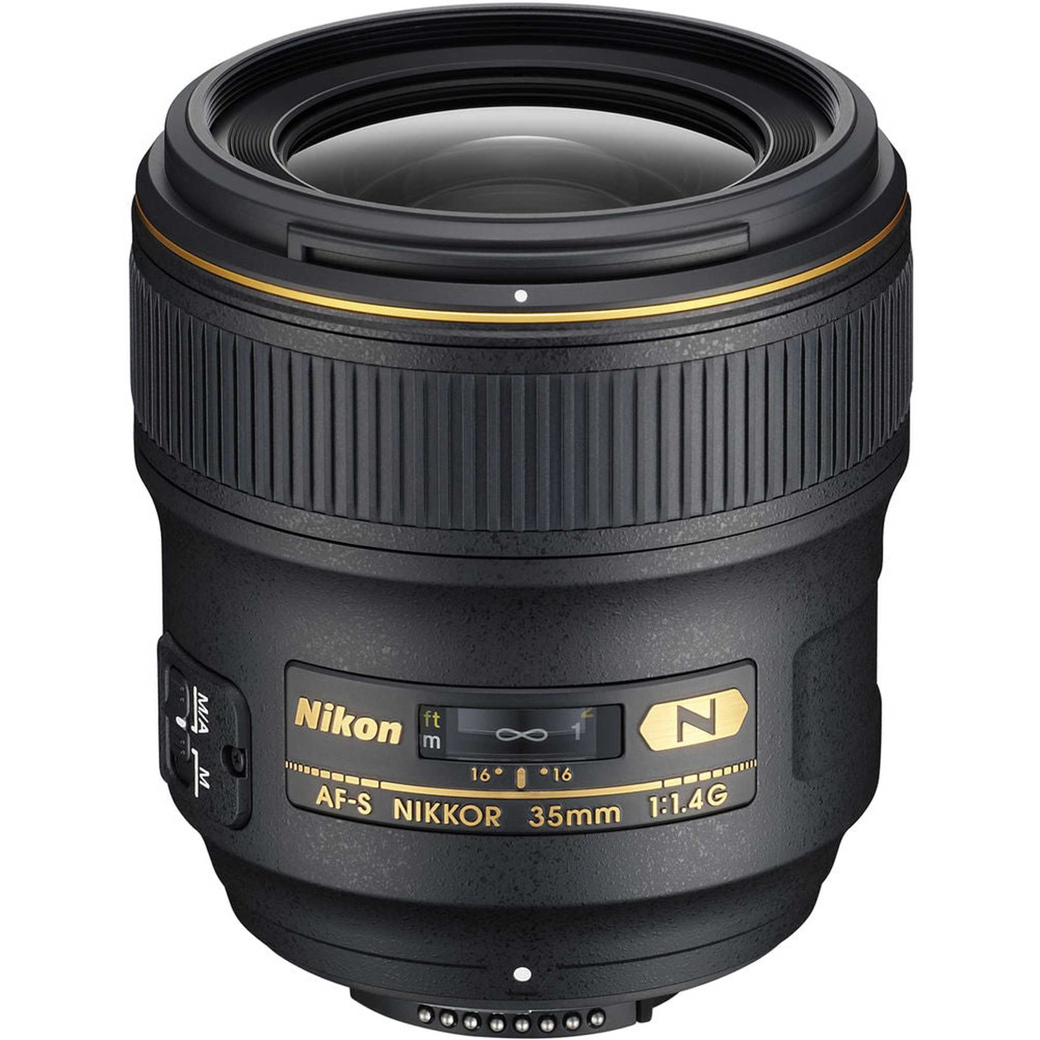 Nikon AF-S 35mm f/1.4G Wide-Angle Prime Lens (2198) Intl Model Bundle - Reconditioned