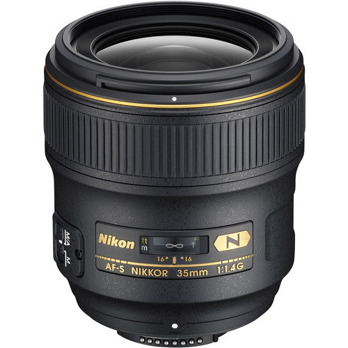 Nikon AF-S NIKKOR 35mm f/1.4G Lens Includes Filter Kits and Tripod Intl Model Bundle