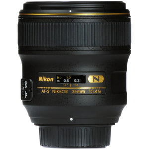 Nikon AF-S NIKKOR 35mm f/1.4G Lens Includes Filter Kits and Tripod Intl Model Bundle