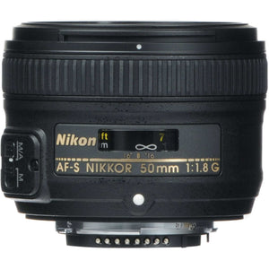 Nikon D7500 Digital Camera with 50mm f/1.8G Lens 1581 + 64GB Card + Bag Intl