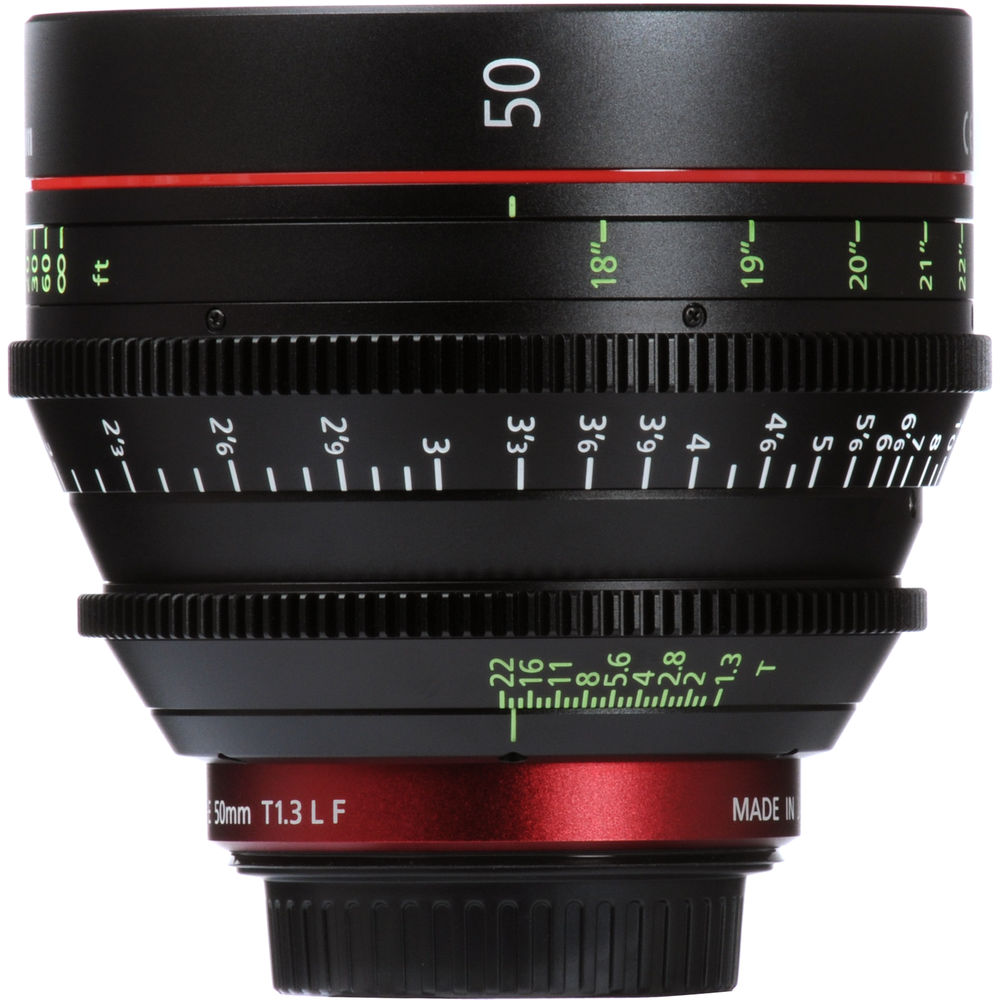 Canon CN-E 50mm T1.3 L F Cine Lens (6570B001) + Lens Pouch + Cap Keeper + More