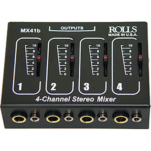 Rolls MX41b Stereo Four Channel Passive Mixer Bundle