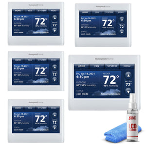 5-Pack Honeywell THX9421R5021WW Thermostat with Red LINK Technology -White Honeywell