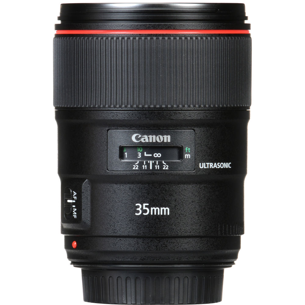 Canon EF 35mm f/1.4L II USM Lens + Filter + BackPack + 64GB Card + More
