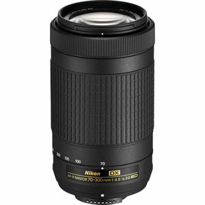 Nikon AF-P DX 70-300mm f/4.5-6.3G ED Lens 20061 Intl Model Bundle - Reconditioned Nikon