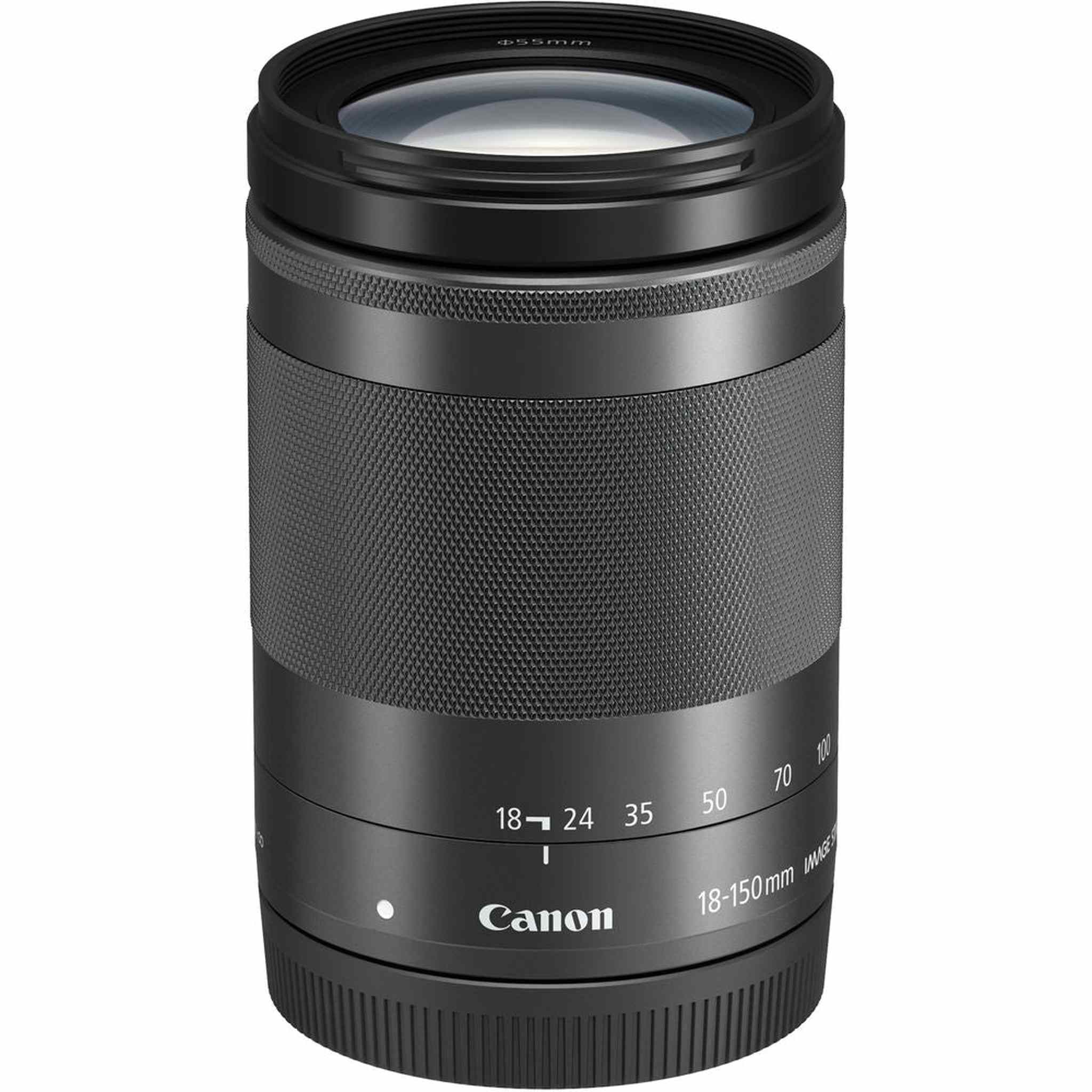 Canon EF-M 18-150mm f/3.5-6.3 IS STM Lens Graphite with Filter Kit + More
