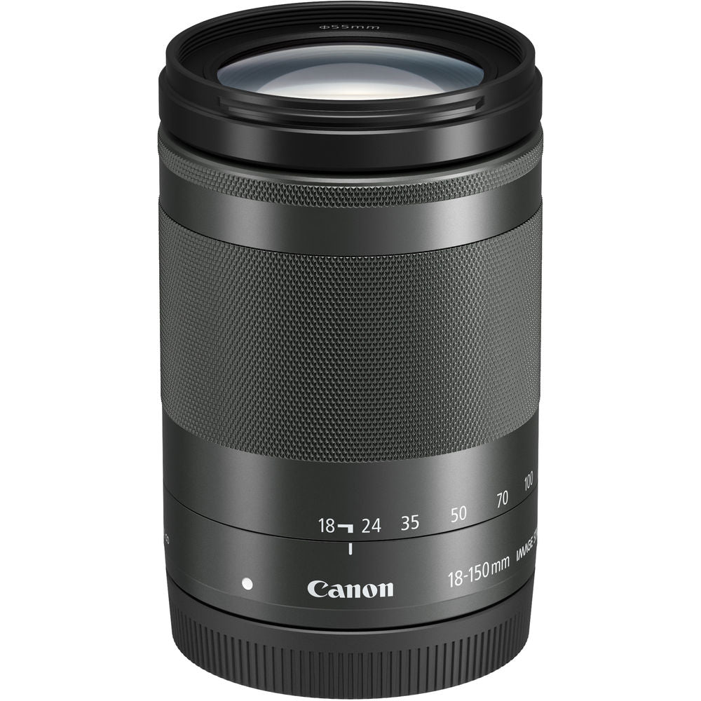 Canon EF-M 18-150mm f/3.5-6.3 IS STM Lens Graphite with Filter Kit + More -