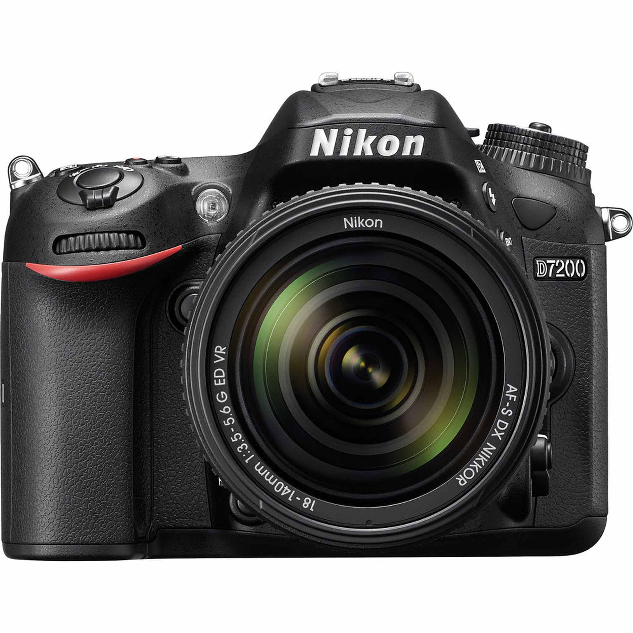 Nikon D7200 Digital Camera with 18-140mm VR Lens 1555 + 64GB Card + Bag Intl - Reconditioned Nikon