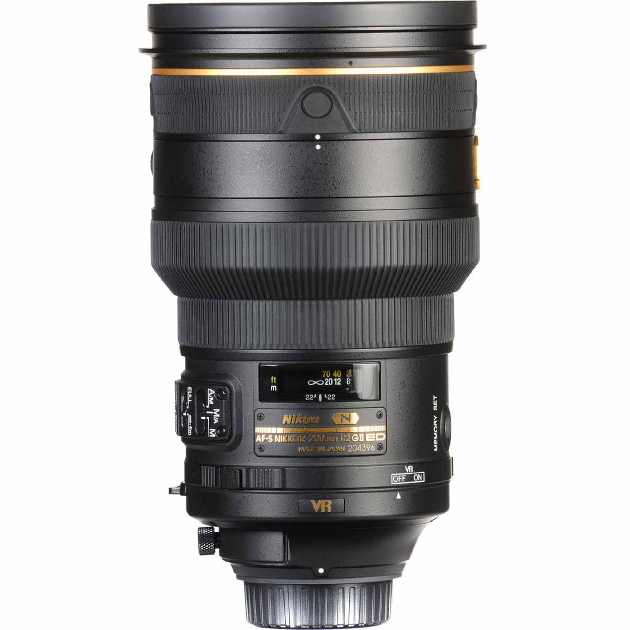 Nikon AF-S 200mm f/2G ED VR II Telephoto Lens 2188 Intl Model Bundle