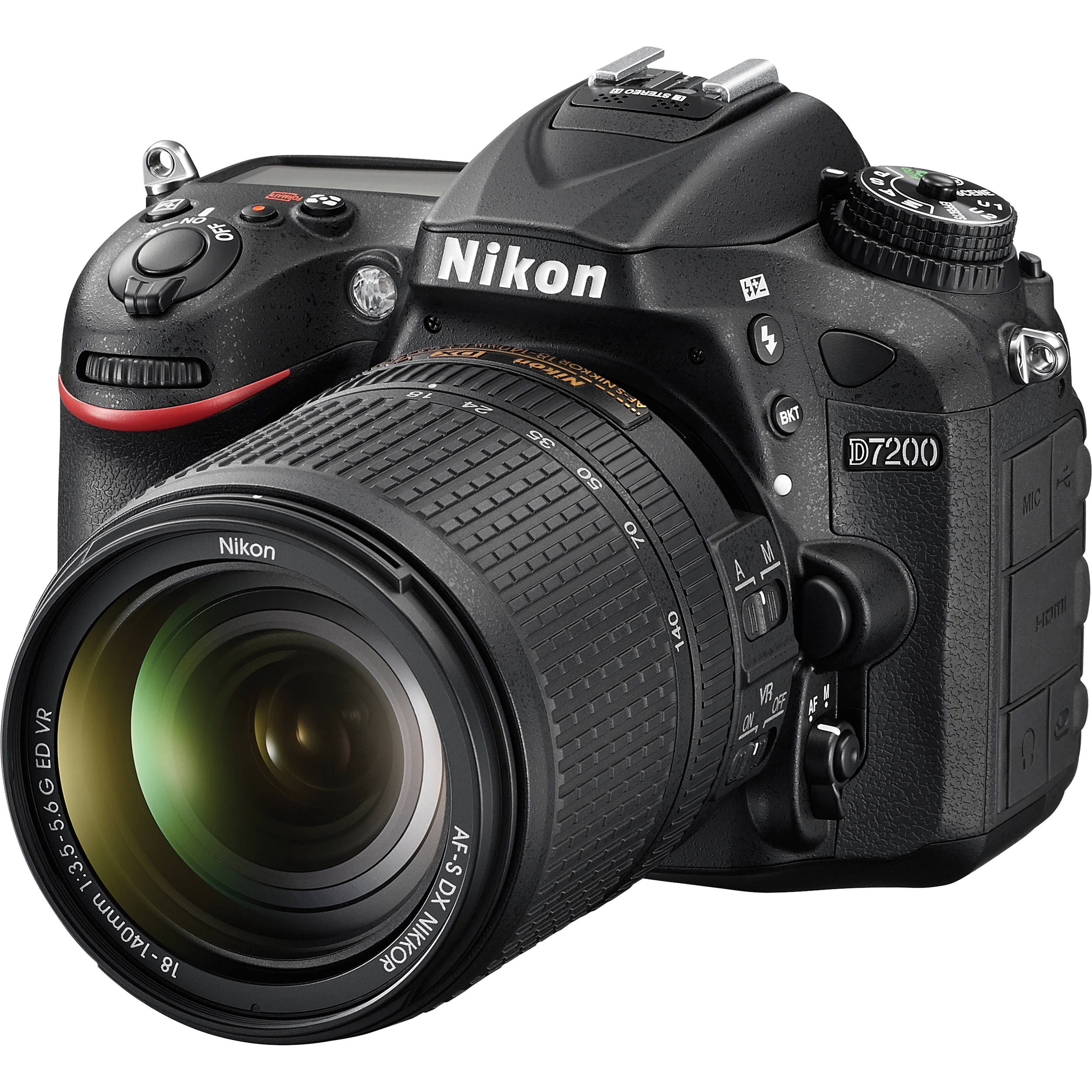 Nikon D7200 DSLR Camera with 18-140mm Lens 1555 (International Model) + EN-EL15 Replacement Li-on Battery + 32GB SDHC Class 10 Memory Card + Universal Wireless Remote Shutter Release Bundle