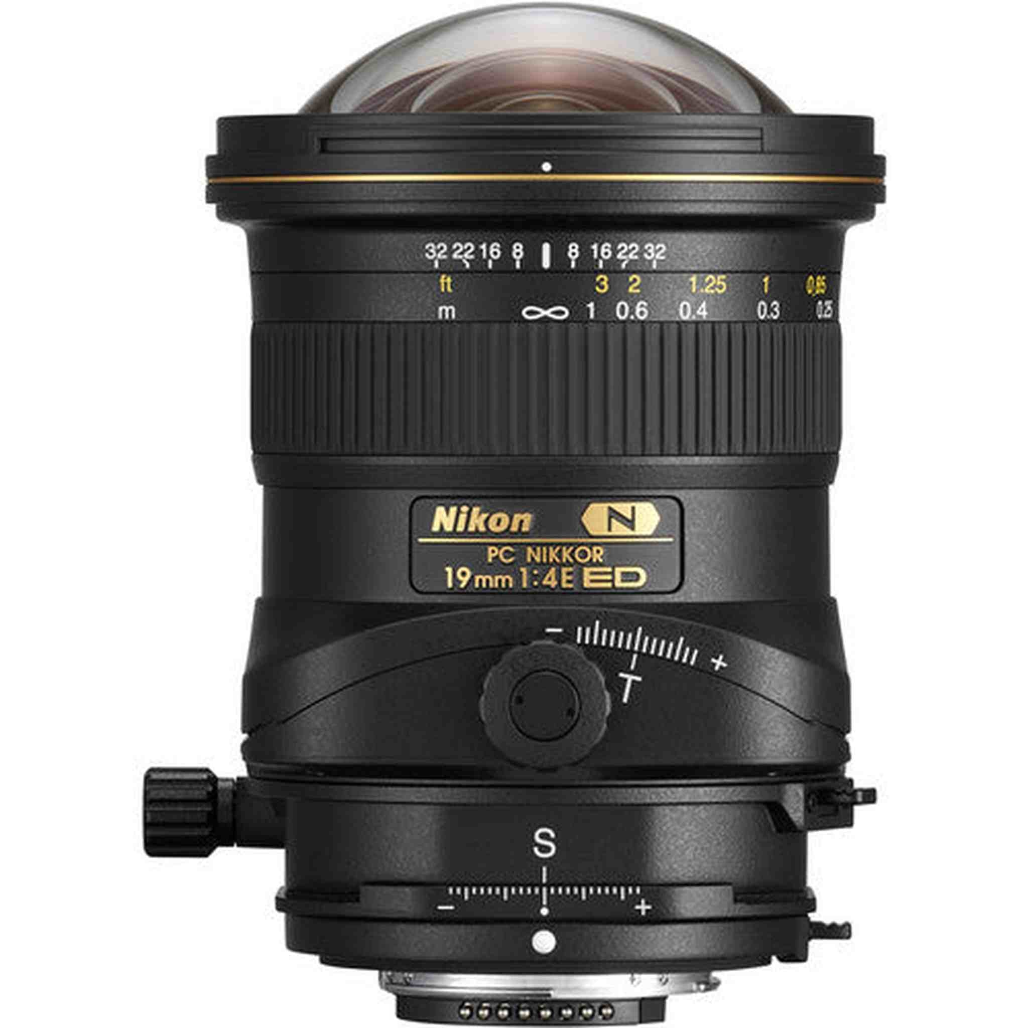 Nikon PC NIKKOR 19mm f/4E ED Tilt-Shift Lens Includes Filter Kits and Tripod Intl Model