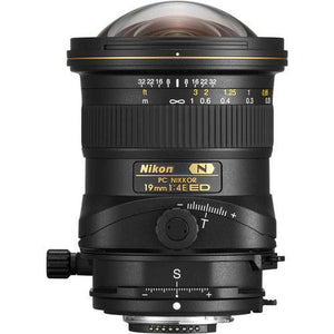 Nikon PC NIKKOR 19mm f/4E ED Tilt-Shift Lens Includes Filter Kits and Tripod Intl Model