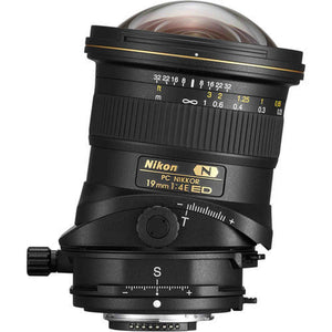Nikon PC NIKKOR 19mm f/4E ED Tilt-Shift Lens Includes Filter Kits and Tripod Intl Model
