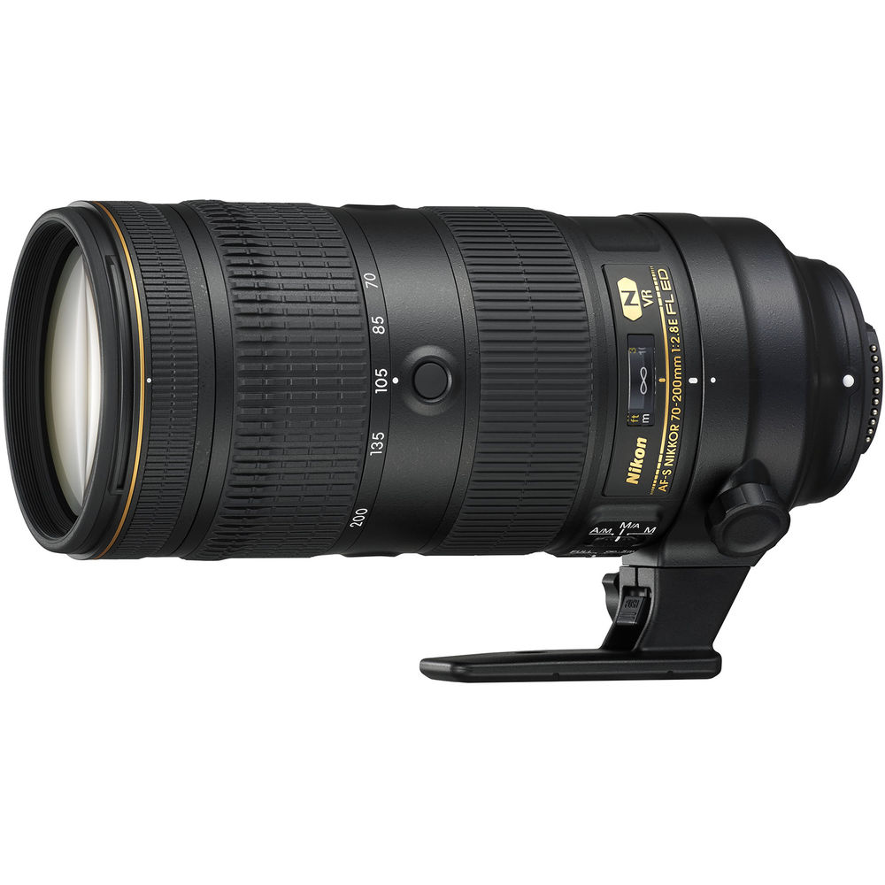 Nikon AF-S 70-200mm f/2.8E FL ED VR Lens (20063) Intl Model Bundle